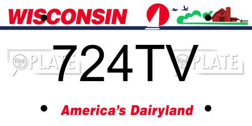 724TV Wisconsin License Plate