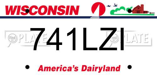 741LZI Wisconsin License Plate
