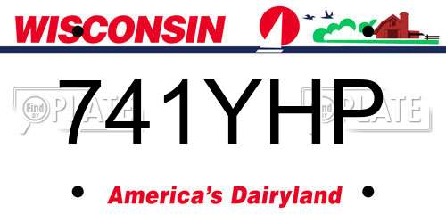 741YHP Wisconsin License Plate