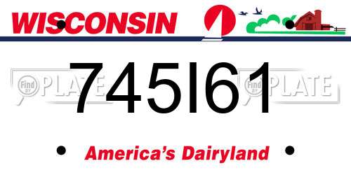 745I61 Wisconsin License Plate