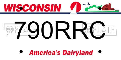 790RRC Wisconsin License Plate