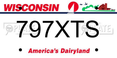 797XTS Wisconsin License Plate