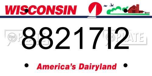 88217I2 Wisconsin License Plate