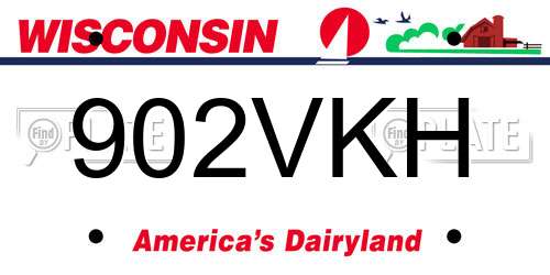 902VKH Wisconsin License Plate
