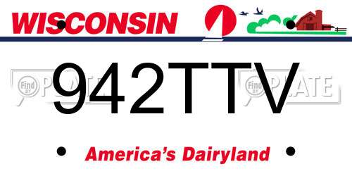 942TTV Wisconsin License Plate