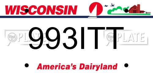 993ITT Wisconsin License Plate