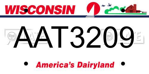 AAT3209 Wisconsin License Plate