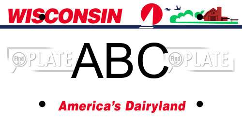 ABC Wisconsin License Plate