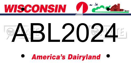 ABL2024 Wisconsin License Plate