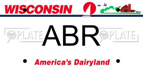 ABR Wisconsin License Plate