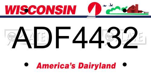 ADF4432 Wisconsin License Plate