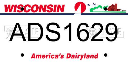 ADS1629 Wisconsin License Plate