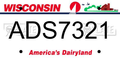 ADS7321 Wisconsin License Plate