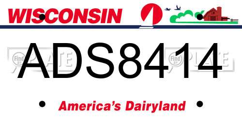 ADS8414 Wisconsin License Plate