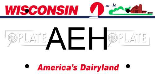 AEH Wisconsin License Plate