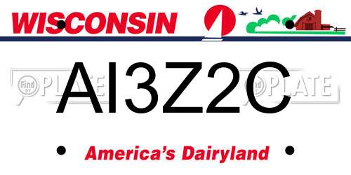 AI3Z2C Wisconsin License Plate