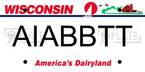 AIABBTT Wisconsin License Plate