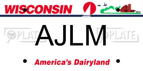 AJLM Wisconsin License Plate