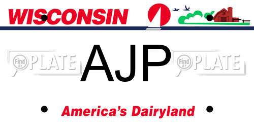 AJP Wisconsin License Plate