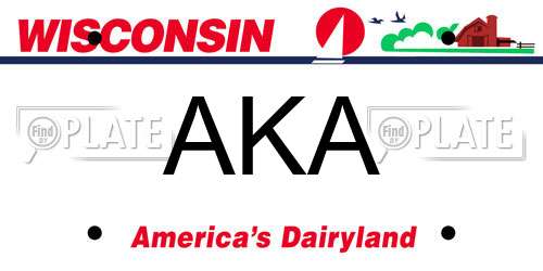 AKA Wisconsin License Plate