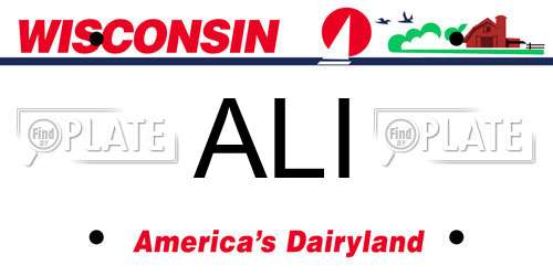 ALI Wisconsin License Plate