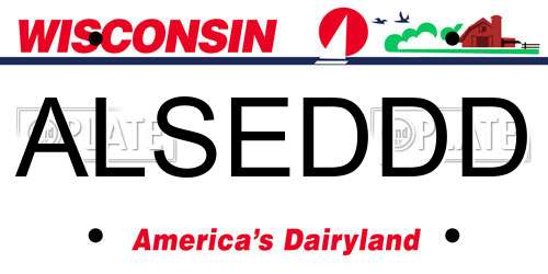 ALSEDDD Wisconsin License Plate