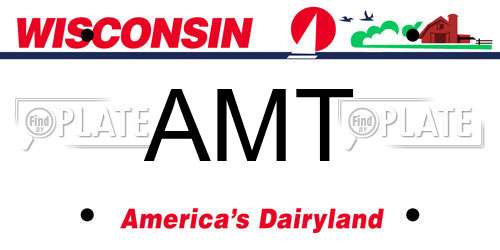 AMT Wisconsin License Plate