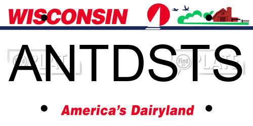 ANTDSTS Wisconsin License Plate