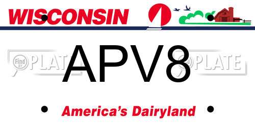 APV8 Wisconsin License Plate