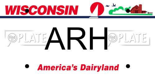 ARH Wisconsin License Plate