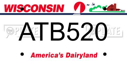 ATB520 Wisconsin License Plate