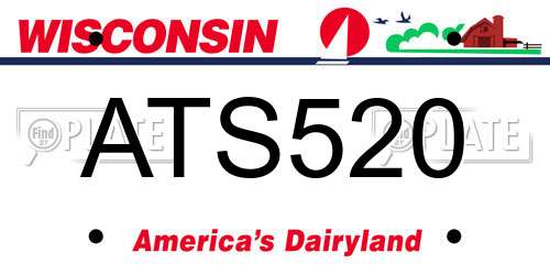 ATS520 Wisconsin License Plate