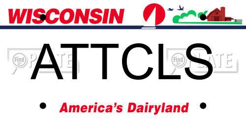 ATTCLS Wisconsin License Plate