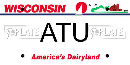 ATU Wisconsin License Plate