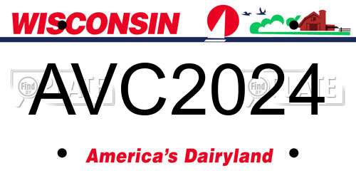 AVC2024 Wisconsin License Plate