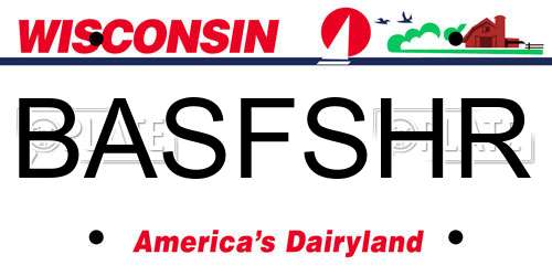 BASFSHR Wisconsin License Plate