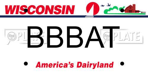 BBBAT Wisconsin License Plate