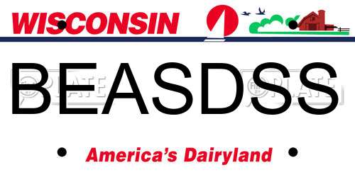 BEASDSS Wisconsin License Plate