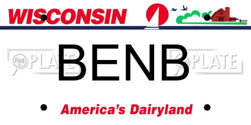 BENB Wisconsin License Plate