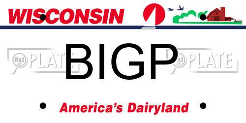 BIGP Wisconsin License Plate