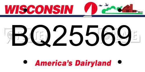 BQ25569 Wisconsin License Plate