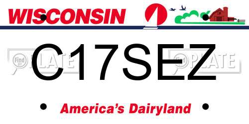 C17SEZ Wisconsin License Plate