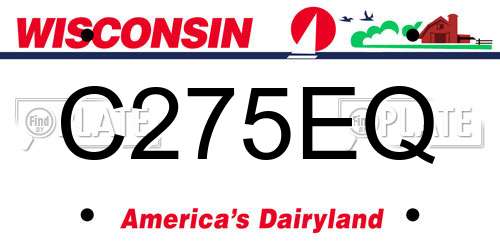 C275EQ Wisconsin License Plate