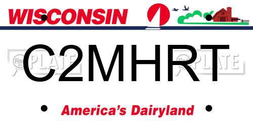 C2MHRT Wisconsin License Plate