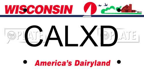 CALXD Wisconsin License Plate