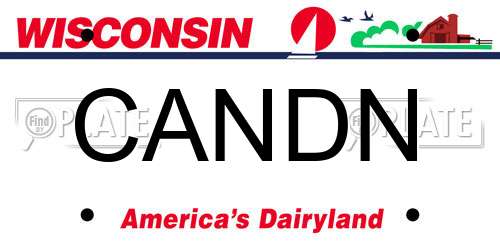 CANDN Wisconsin License Plate