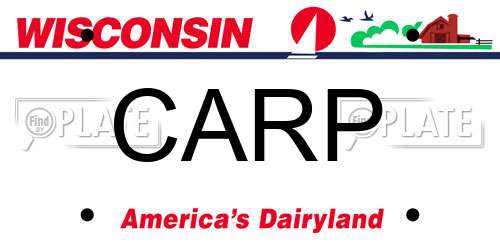 CARP Wisconsin License Plate