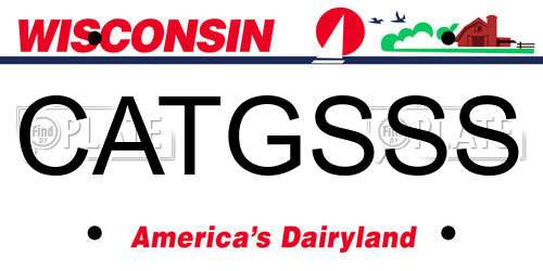 CATGSSS Wisconsin License Plate