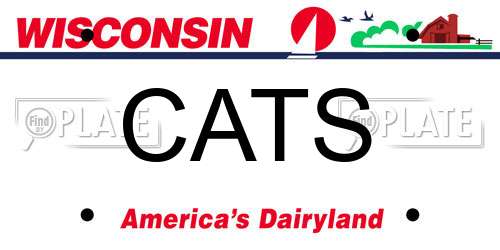 CATS Wisconsin License Plate