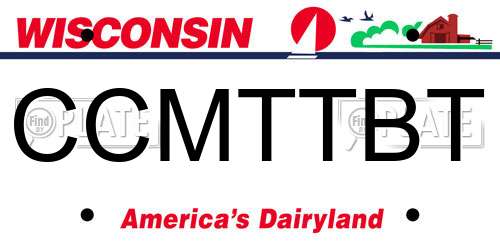 CCMTTBT Wisconsin License Plate
